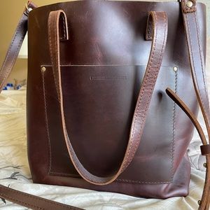 Portland Leather Goods Crossbody in Cognac